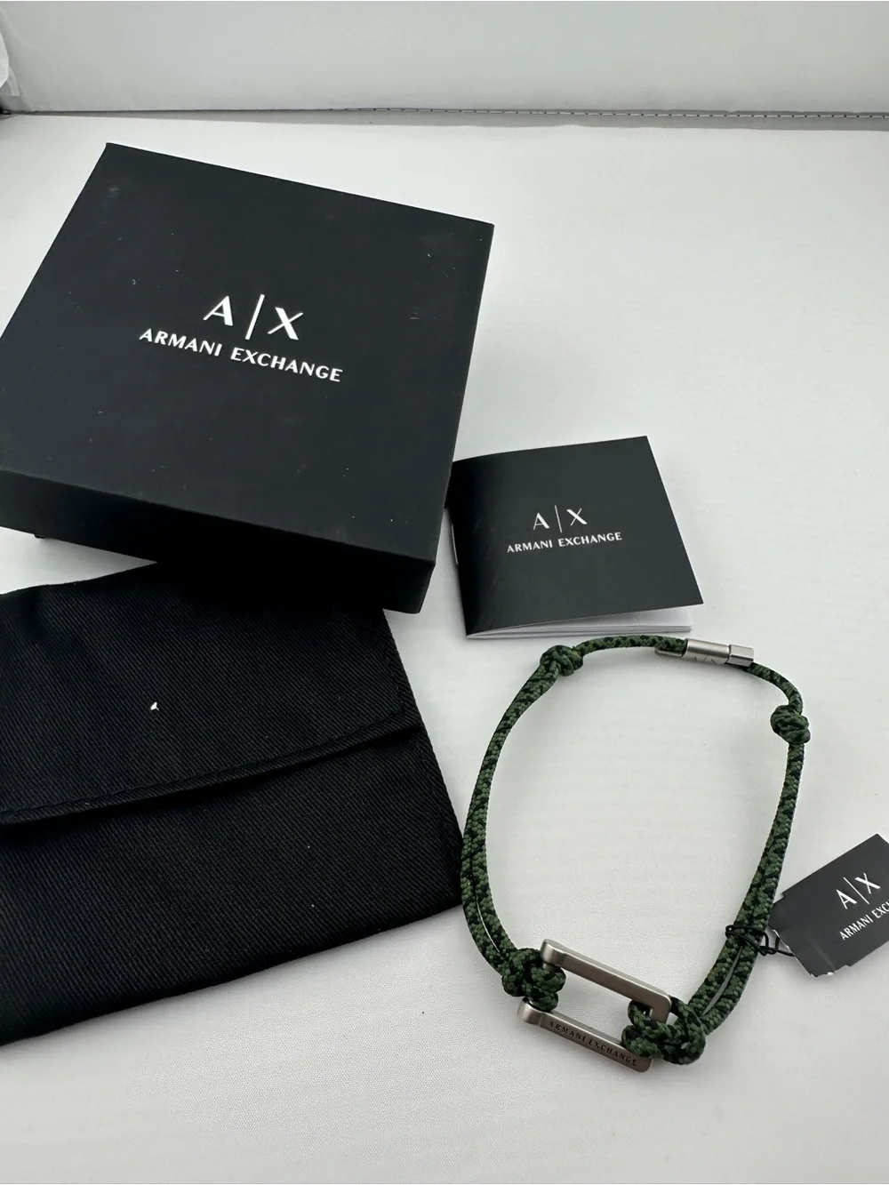 Armani Exchange Black Box with White Logo